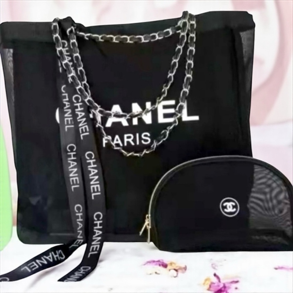 CC Beauty Mesh Tote with Pouch - Picture 2 of 3